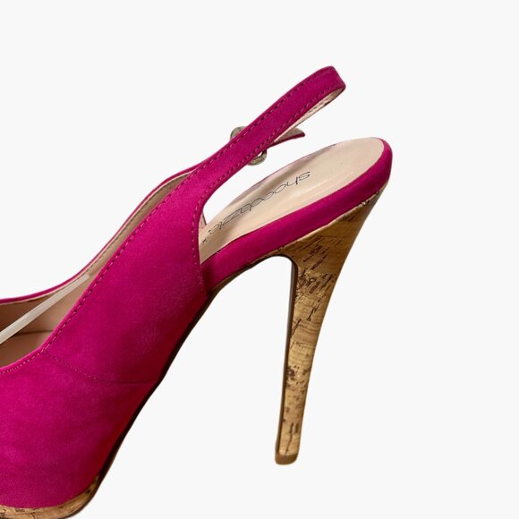 SHOE DAZZLE PINK STILETTOS 5 1/2 INCH HEEL SIZE 7 - Picture 3 of 16